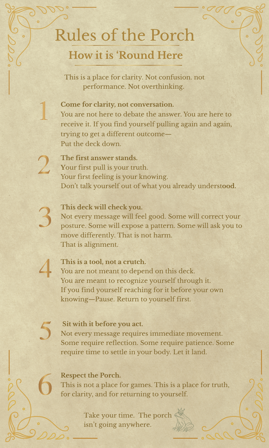 Southern Sayings - A Porch Oracle