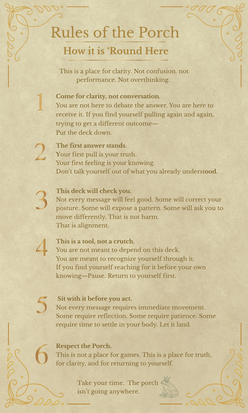Southern Sayings - A Porch Oracle