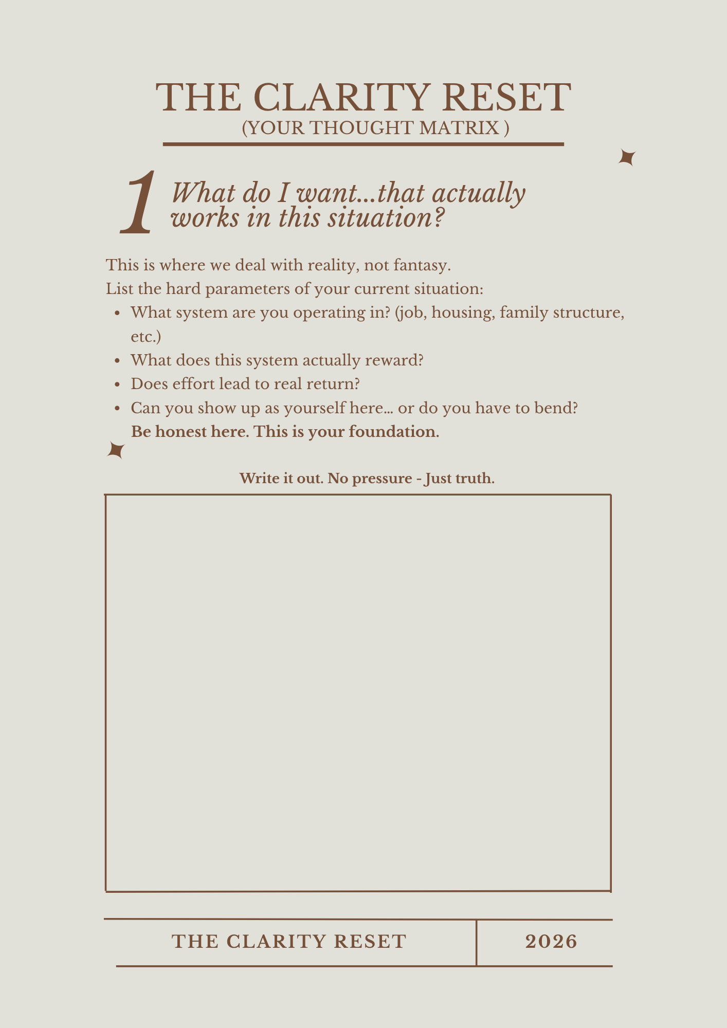 The Unstuck Power Reset A Clarity Guide for Right Now